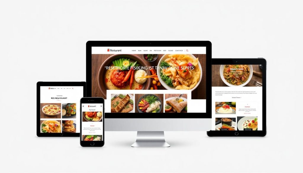 criação de websites responsivos para restaurantes