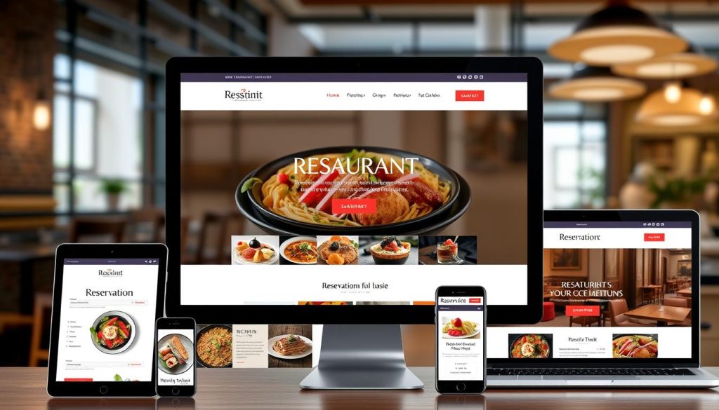 design responsivo para restaurantes